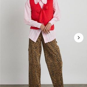 Damson Madder Leopard Cargo Pants